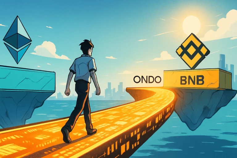 Ondo Finance объединяет усилия с LayerZero для запуска «Кроссчейн-моста ценных бумаг»: плавной передачи токенизированных акций и ETF, теперь с поддержкой Ethereum и BSC.